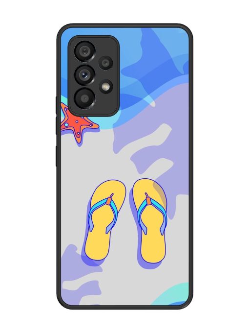 Sandy Toes And Salty Seas Glossy Soft Edge Case for Samsung Galaxy A53 (5G) Chachhi