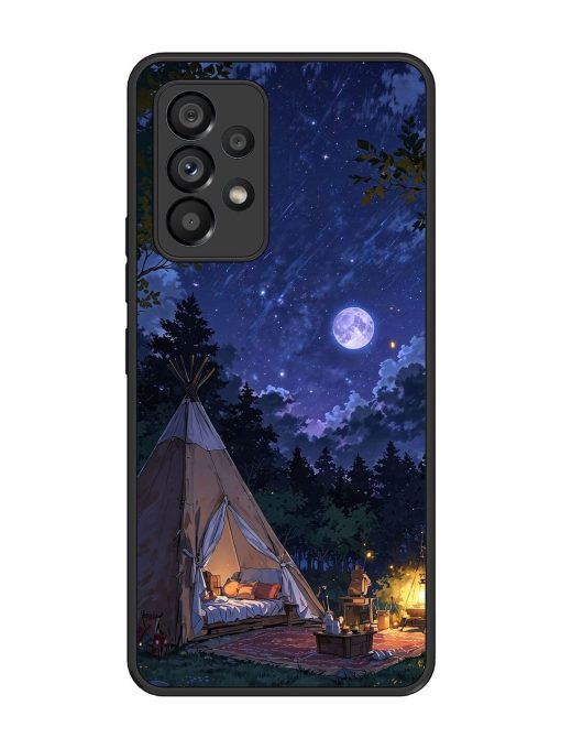 Moonlight Camping Glossy Soft Edge Case for Samsung Galaxy A53 (5G) Chachhi