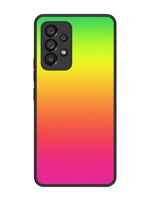 Rainbow Gradient Glossy Soft Edge Case for Samsung Galaxy A53 (5G) Chachhi