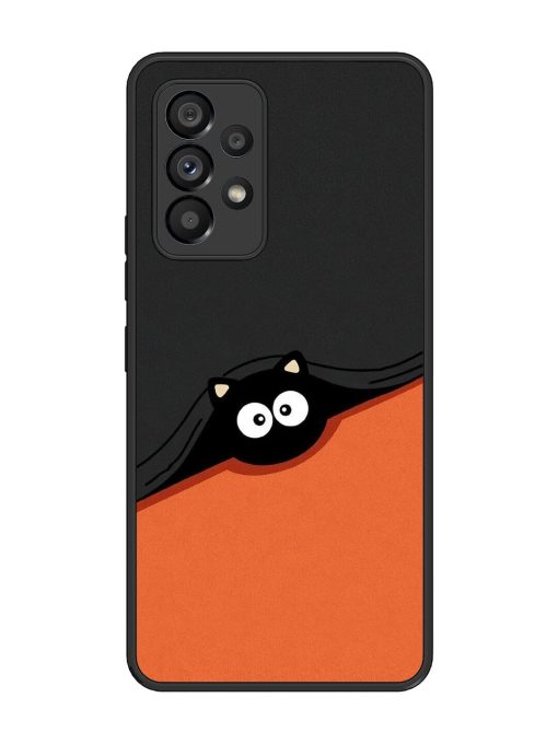 Peek-A-Boo Kitty Glossy Soft Edge Case for Samsung Galaxy A53 (5G) Chachhi