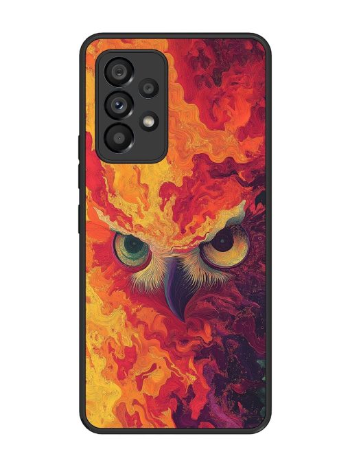 Fiery Owl Glossy Soft Edge Case for Samsung Galaxy A53 (5G) Chachhi