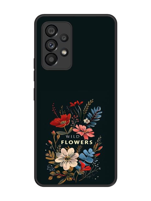 Dark Floral Glossy Soft Edge Case for Samsung Galaxy A53 (5G) Chachhi