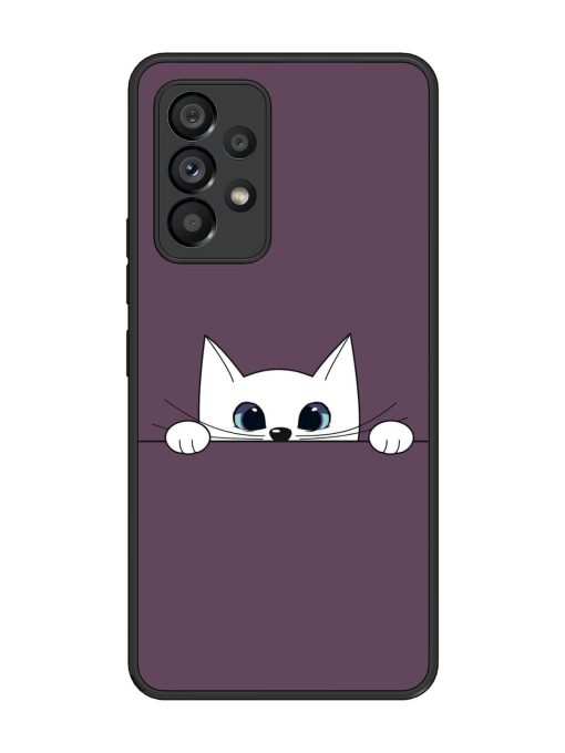 Peek-A-Boo Kitty Glossy Soft Edge Case for Samsung Galaxy A53 (5G) Chachhi