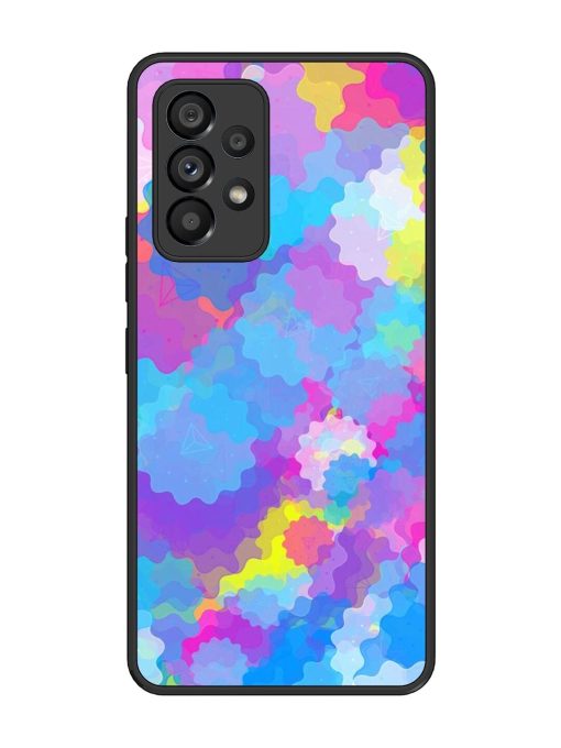 Psychedelic Cloud Burst Glossy Soft Edge Case for Samsung Galaxy A53 (5G) Chachhi