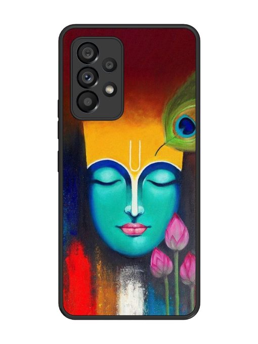 Divine Tranquility: The Face Of Krishna Glossy Soft Edge Case for Samsung Galaxy A53 (5G) Chachhi