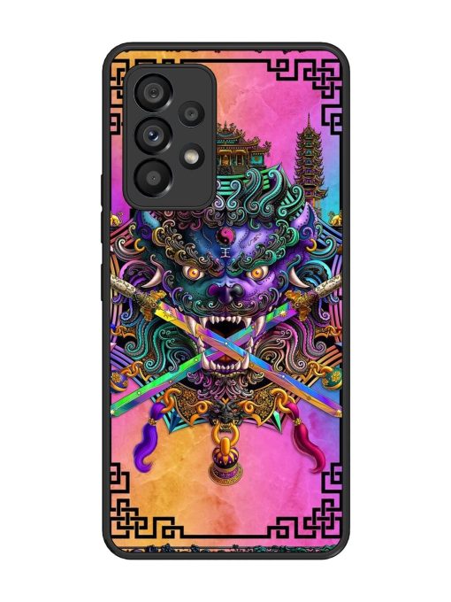 Psychedelic Fu Dog Tapestry Glossy Soft Edge Case for Samsung Galaxy A53 (5G) Chachhi