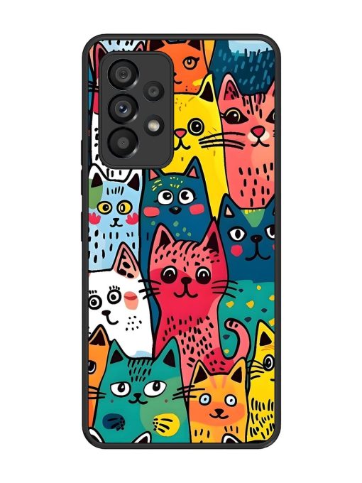 Feline Frenzy Glossy Soft Edge Case for Samsung Galaxy A53 (5G) Chachhi