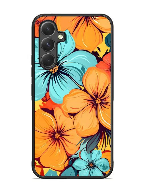 Tropical Bloom Glossy Soft Edge Case for Samsung Galaxy A54 (5G)