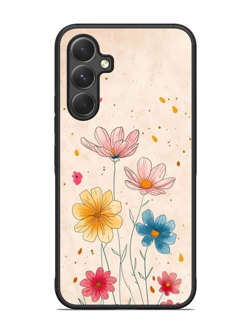 Delicate Bloom Glossy Soft Edge Case for Samsung Galaxy A54 (5G) Chachhi