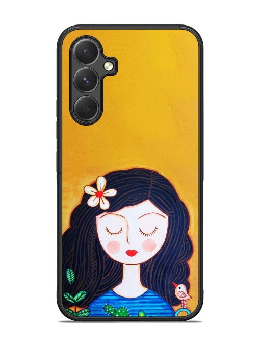 Girl Illustration Glossy Soft Edge Case for Samsung Galaxy A54 (5G) Chachhi