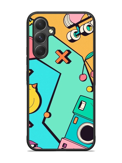 Retro Remix Glossy Soft Edge Case for Samsung Galaxy A54 (5G) Chachhi