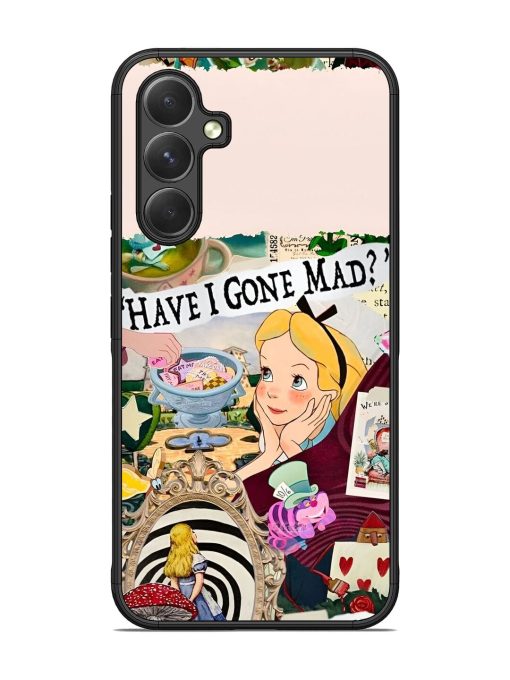 Mad Hatter'S Collage Glossy Soft Edge Case for Samsung Galaxy A54 (5G) Chachhi