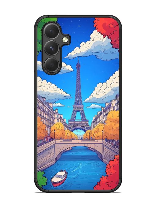 Parisian Panorama Glossy Soft Edge Case for Samsung Galaxy A54 (5G) Chachhi