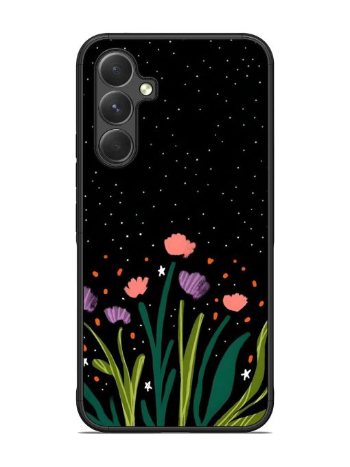 Midnight Bloom Glossy Soft Edge Case for Samsung Galaxy A54 (5G) Chachhi