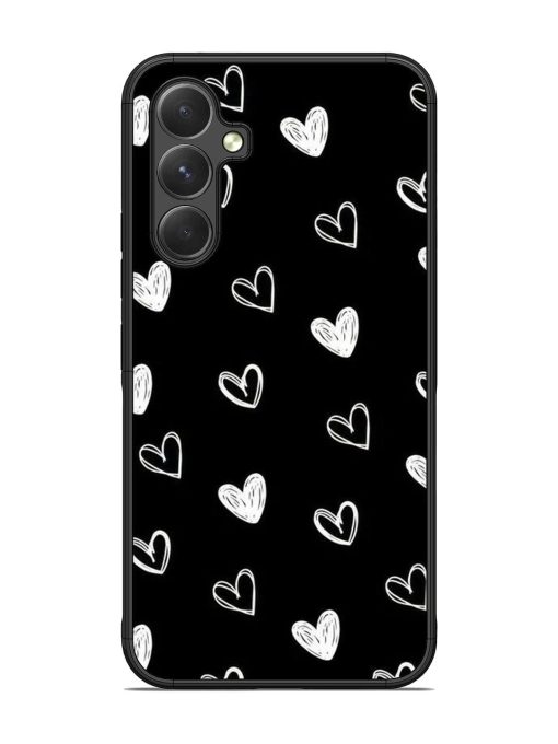 Scattered Hearts Glossy Soft Edge Case for Samsung Galaxy A54 (5G) Chachhi