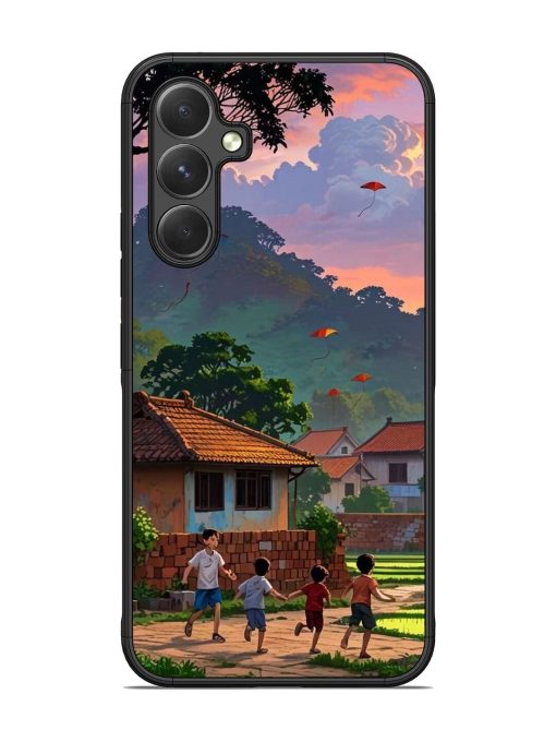 Sunset Play Glossy Soft Edge Case for Samsung Galaxy A54 (5G) Chachhi