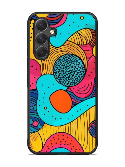 Psychedelic Patterns Glossy Soft Edge Case for Samsung Galaxy A54 (5G) Chachhi