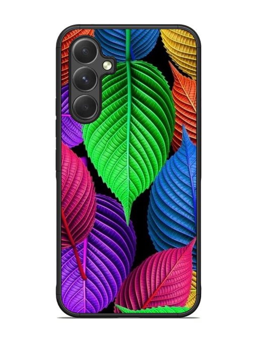 Rainbow Leaf Symphony Glossy Soft Edge Case for Samsung Galaxy A54 (5G)