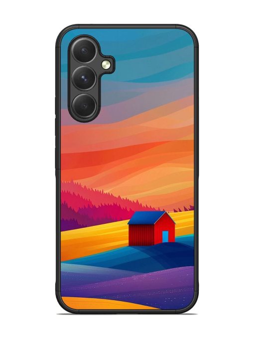 Sunset Solitude Glossy Soft Edge Case for Samsung Galaxy A54 (5G) Chachhi