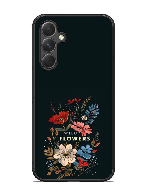 Dark Floral Glossy Soft Edge Case for Samsung Galaxy A54 (5G)