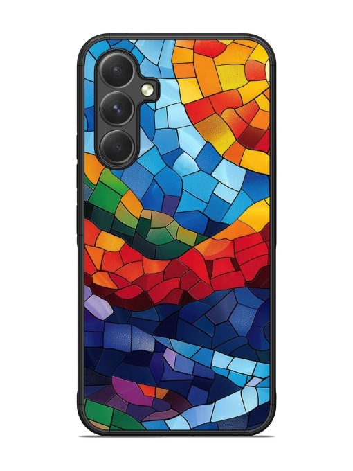 Mosaic Sunset Glossy Soft Edge Case for Samsung Galaxy A54 (5G) Chachhi