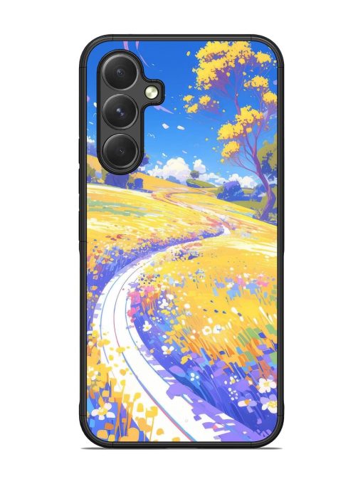 Vibrant Spring Meadow Glossy Soft Edge Case for Samsung Galaxy A54 (5G) Chachhi