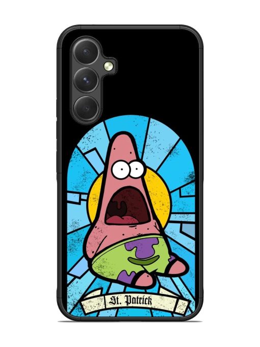 St. Patrick'S Day Stained Glass Patrick Star Glossy Soft Edge Case for Samsung Galaxy A54 (5G) Chachhi