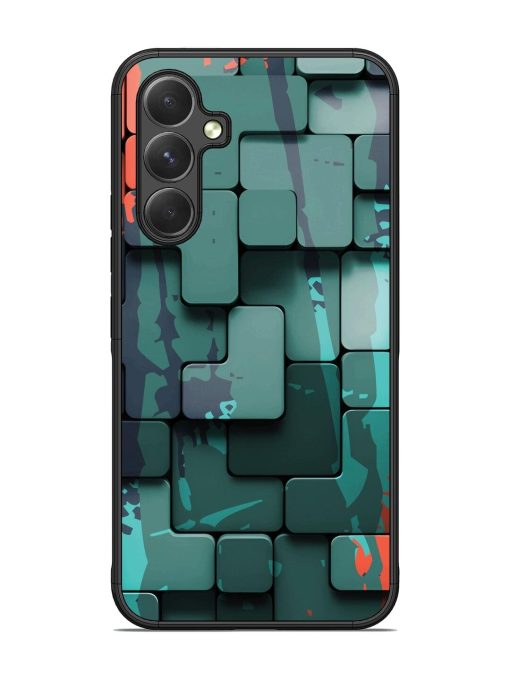 Abstract Geometric Mosaic Glossy Soft Edge Case for Samsung Galaxy A54 (5G) Chachhi