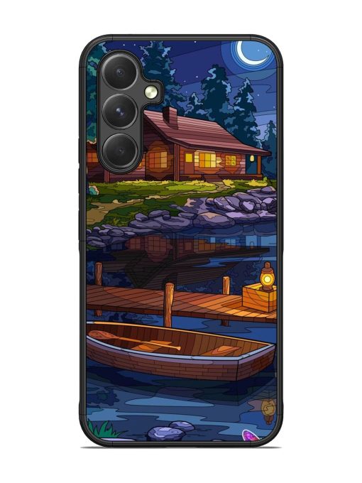 Moonlit Serenity Glossy Soft Edge Case for Samsung Galaxy A54 (5G) Chachhi