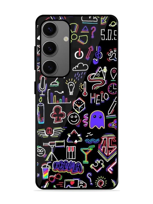 Neon Doodle Glossy Soft Edge Case for Samsung Galaxy A55 (5G)