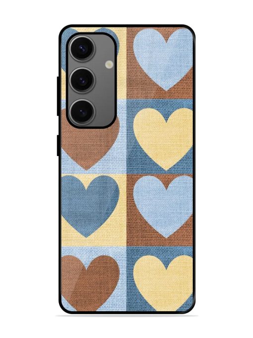 Hearts On Canvas Glossy Soft Edge Case for Samsung Galaxy A55 (5G) Chachhi