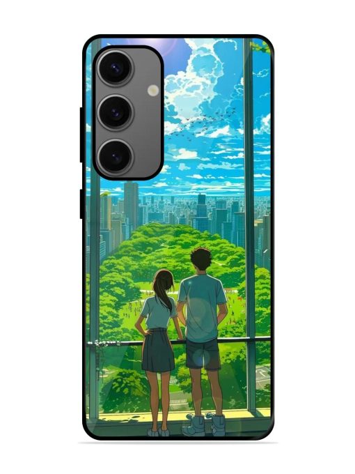 Cyberpunk Dreamscape Glossy Soft Edge Case for Samsung Galaxy A55 (5G) Chachhi