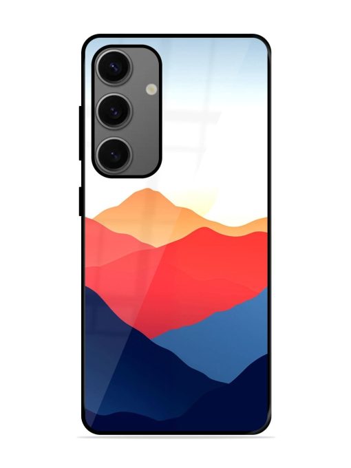 Sunset Peaks Glossy Soft Edge Case for Samsung Galaxy A55 (5G) Chachhi