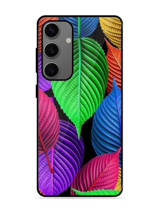 Rainbow Leaf Symphony Glossy Soft Edge Case for Samsung Galaxy A55 (5G) Chachhi