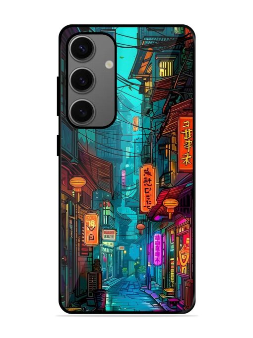 Neon Nightscape Glossy Soft Edge Case for Samsung Galaxy A55 (5G) Chachhi