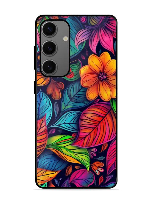 Rainbow Of Blooms Glossy Soft Edge Case for Samsung Galaxy A55 (5G) Chachhi