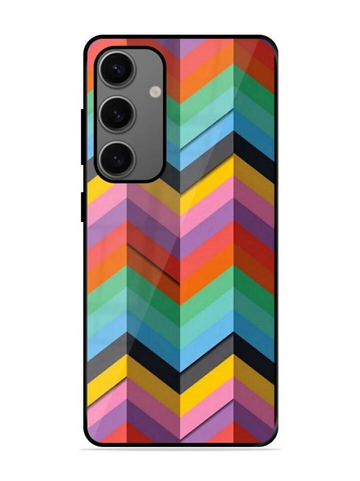 Colorful Zigzag Glossy Soft Edge Case for Samsung Galaxy A55 (5G) Chachhi