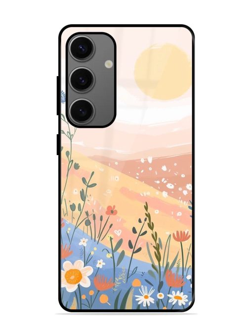 Golden Hour Blooms Glossy Soft Edge Case for Samsung Galaxy A55 (5G) Chachhi