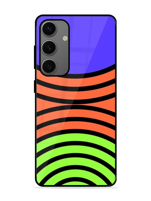 Psychedelic Stripe Symphony Glossy Soft Edge Case for Samsung Galaxy A55 (5G) Chachhi