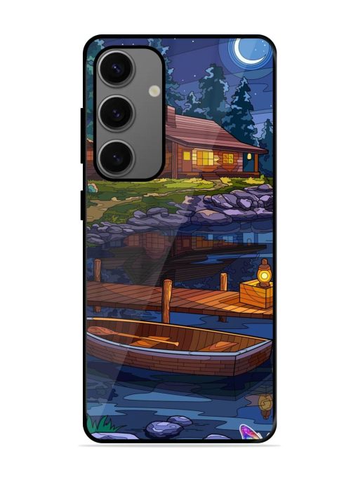 Moonlit Serenity Glossy Soft Edge Case for Samsung Galaxy A55 (5G) Chachhi