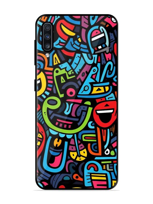 Doodlephoria Glossy Soft Edge Case for Samsung Galaxy A70 Chachhi