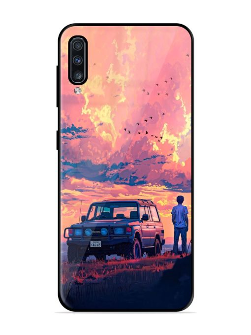 Solitude'S Horizon Glossy Soft Edge Case for Samsung Galaxy A70 Chachhi