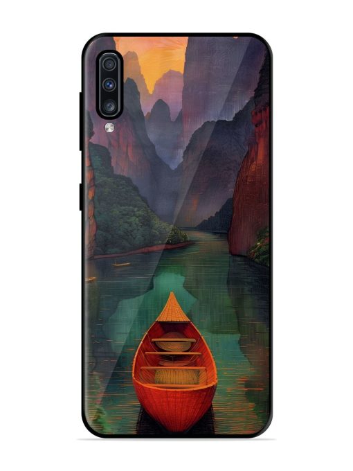 Serene Passage Glossy Soft Edge Case for Samsung Galaxy A70 Chachhi