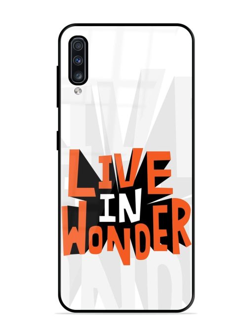 Wonder Burst Glossy Soft Edge Case for Samsung Galaxy A70 Chachhi