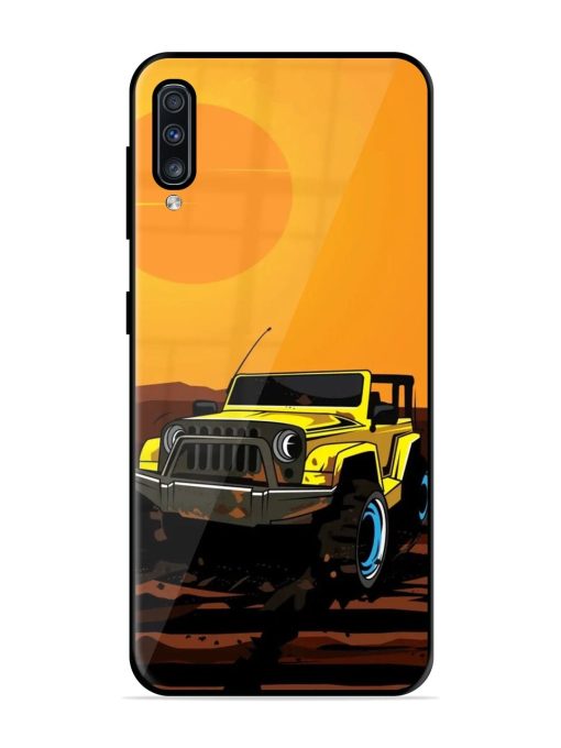 Sunset Cruise Glossy Soft Edge Case for Samsung Galaxy A70 Chachhi