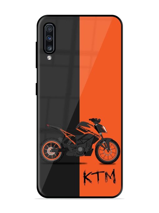 Orange Beast Glossy Soft Edge Case for Samsung Galaxy A70 Chachhi