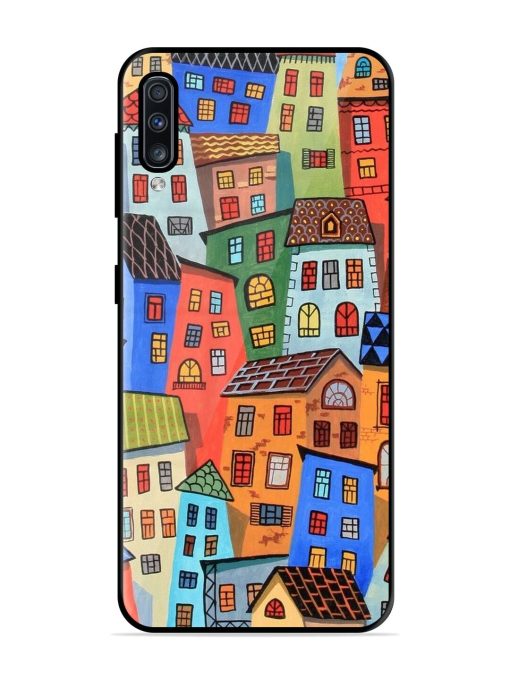 Rainbow House Glossy Soft Edge Case for Samsung Galaxy A70 Chachhi