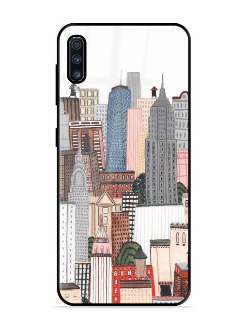 Cityscape Dreams Glossy Soft Edge Case for Samsung Galaxy A70