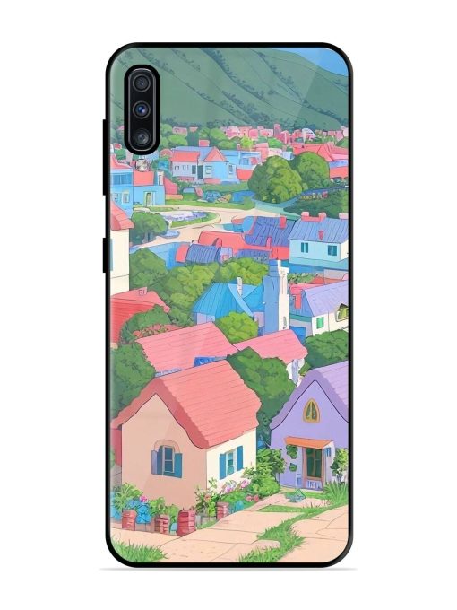 Pastel Paradise Glossy Soft Edge Case for Samsung Galaxy A70 Chachhi