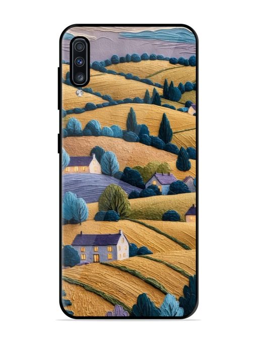 Rolling Hilltop Haven Glossy Soft Edge Case for Samsung Galaxy A70 Chachhi